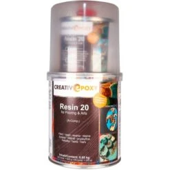 CreativEpoxy Resin 20 A+B 0,85 Kg Transparent -Hausfarben Rabatte 0403139615460 2742 VP 01