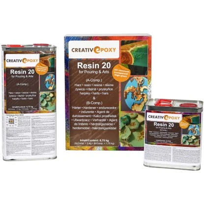 CreativEpoxy Resin 20 A+B 6,75 Kg Transparent 6 CreativEpoxy Resin 20 A+B 6,75 Kg Transparent – Bild 4
