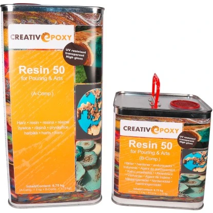 CreativEpoxy Resin 50 A+B 6,75 Kg Transparent 3 CreativEpoxy Resin 50 A+B 6,75 Kg Transparent