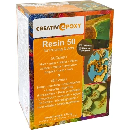 CreativEpoxy Resin 50 A+B 6,75 Kg Transparent 6 CreativEpoxy Resin 50 A+B 6,75 Kg Transparent – Bild 4