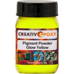 CreativEpoxy Tagesleuchtpigment Pulver 30 G Gelb