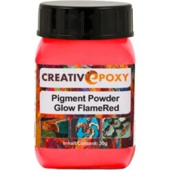 CreativEpoxy Tagesleuchtpigment Pulver 30 G Rot