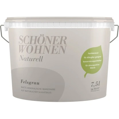 Schöner Wohnen Wandfarbe Naturell Felsgrau Matt 7,5 L 3 Schöner Wohnen Wandfarbe Naturell Felsgrau Matt 7,5 L