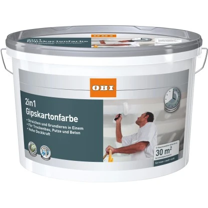 OBI 2in1 Gipskartonfarbe 5 L 3 OBI 2in1 Gipskartonfarbe 5 L