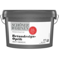 Schöner Wohnen Betondesign-Optik Matt-Überzug Farblos 1 L
