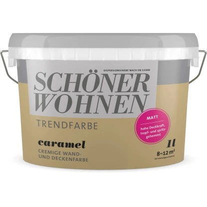 Schöner Wohnen Trendfarbe Caramel Matt 1 L 3 Schöner Wohnen Trendfarbe Caramel Matt 1 L