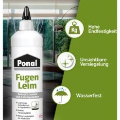 Ponal Holzleim Fugen-Leim Wasserfester Weißleim 1 Kg -Hausfarben Rabatte 272752 2061 2