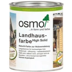 Osmo Landhausfarbe Dunkelbraun 750 Ml