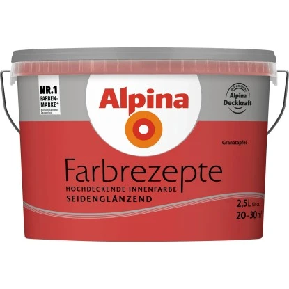 Alpina Farbrezepte Granatapfel Seidenglänzend 2,5 L 3 Alpina Farbrezepte Granatapfel Seidenglänzend 2,5 L