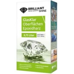 Brilliant Shine Gießharz Oberflächen A+B 0,75 L Transparent -Hausfarben Rabatte 4031396140953 2742 VP 01