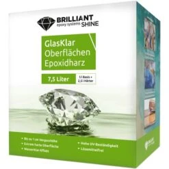Brilliant Shine Gießharz Oberflächen A+B 7,5 L Transparent 22 Brilliant Shine Gießharz Oberflächen A+B 7,5 L Transparent -Hausfarben Rabatte 4031396140977 2742 VP 01
