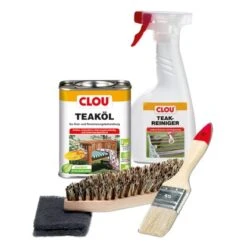 Clou Teakholz-Pflege-Set Transparent