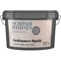 Schöner Wohnen Trendstruktur Schimmer-Optik Shiny Rose 2,5 L