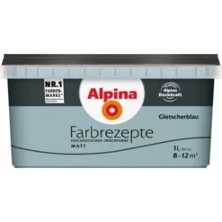 Alpina Farbrezepte Gletscherblau Matt 1 Liter
