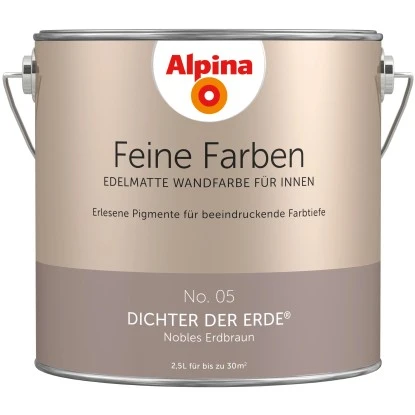 Alpina Feine Farben No. 5 Dichter Der Erde® Edelmatt 2,5 Liter 3 Alpina Feine Farben No. 5 Dichter Der Erde® Edelmatt 2,5 Liter