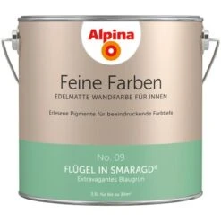 Alpina Feine Farben No. 9 Flügel In Smaragd® Edelmatt 2,5 Liter