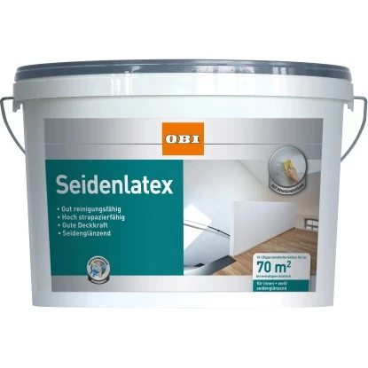 OBI Seidenlatex Weiß Seidenglänzend 10 L 3 OBI Seidenlatex Weiß Seidenglänzend 10 L