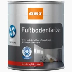 OBI Fußbodenfarbe RAL 7031 Blaugrau Seidenglänzend 750 Ml