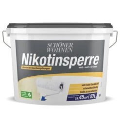 Schöner Wohnen Nikotinsperre Weiß Matt 10 L