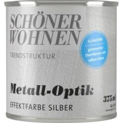 Schöner Wohnen Metall-Optik Glänzend Silber 375 Ml