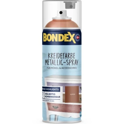 Bondex Kreidefarbe Metallic-Spray Kupfer 0,4 L 3 Bondex Kreidefarbe Metallic-Spray Kupfer 0,4 L