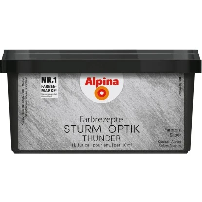 Alpina Farbrezepte Sturm-Optik Silber 1 L 3 Alpina Farbrezepte Sturm-Optik Silber 1 L