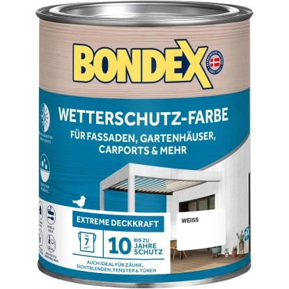 Bondex Wetterschutz-Farbe Weiß 750 Ml 3 Bondex Wetterschutz-Farbe Weiß 750 Ml