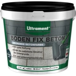 Ultrament Boden Fix Beton 4 L Anthrazit