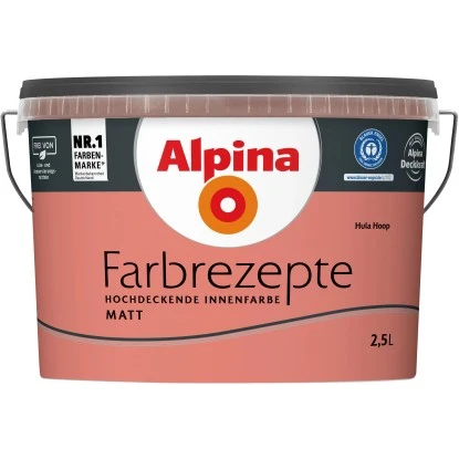 Alpina Farbrezepte Hula Hoop Matt 2,5 Liter 3 Alpina Farbrezepte Hula Hoop Matt 2,5 Liter