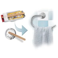 Fackelmann Klebesystem Für Accessoires Bis 50 Kg Tragkraft