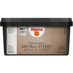 Alpina Farbrezepte Metall-Effekt Roségold Matt 1 Liter