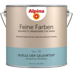 Hausfarben Rabatte 17 Alpina Feine Farben No. 39 Quelle Der Gelehrten® Edelmatt 2,5 Liter