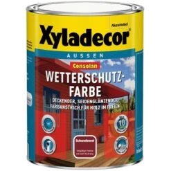 Xyladecor Consolan Wetterschutzfarbe Schwedenrot Seidenglänzend 750 Ml