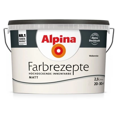 Alpina Farbrezepte Wolkenreise Matt 2,5 Liter 3 Alpina Farbrezepte Wolkenreise Matt 2,5 Liter