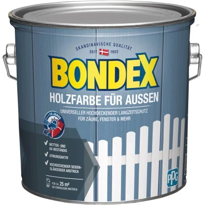 Bondex Holzfarbe Für Aussen Lichtgrau 2,5 L 3 Bondex Holzfarbe Für Aussen Lichtgrau 2,5 L