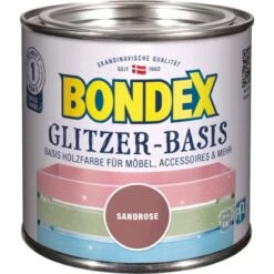 Bondex Glitzer-Basis Rosa Seidenmatt 500 Ml