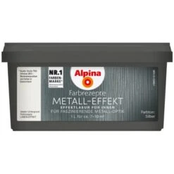 Alpina Farbrezepte Metall-Effekt Silber 1 Liter