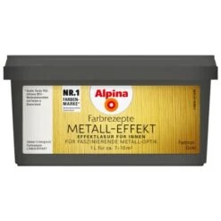 Alpina Farbrezepte Metall-Effekt Gold 1 Liter