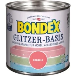 Bondex Glitzer-Basis Koralle Seidenmatt 500 Ml