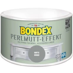 Bondex Perlmutt-Effekt Grau Seidenmatt 500 Ml