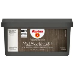 Alpina Farbrezepte Metall-Effekt Mocca 1 L