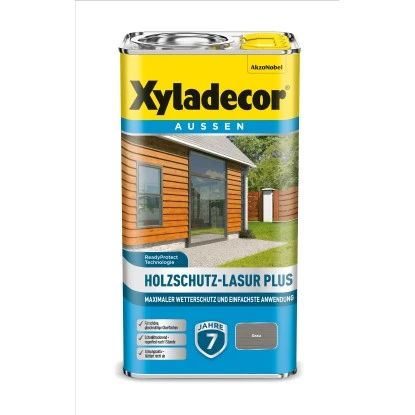 Xyladecor Holzschutz-Lasur Plus Grau 4 L 3 Xyladecor Holzschutz-Lasur Plus Grau 4 L
